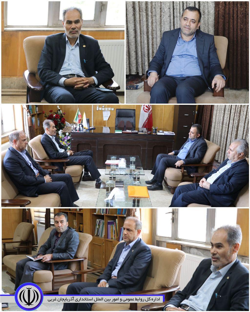نشست هماندیشی سرپرست فرمانداری با مدیر مخابرات منطقه آذربایجانغربی