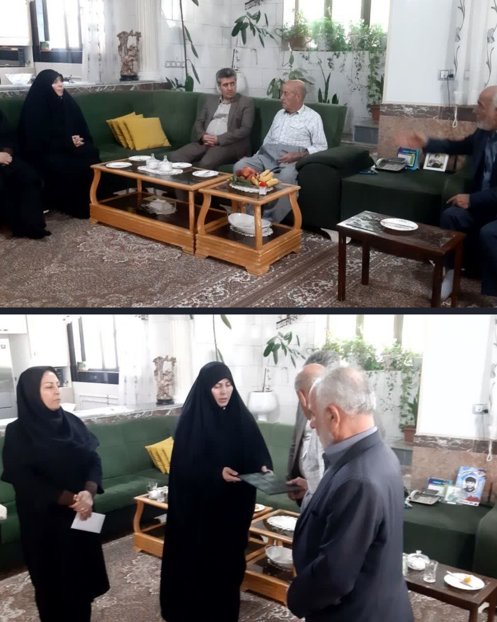 دیدار و تقدیر از خانواده معزز شهید ابراهیم یاری