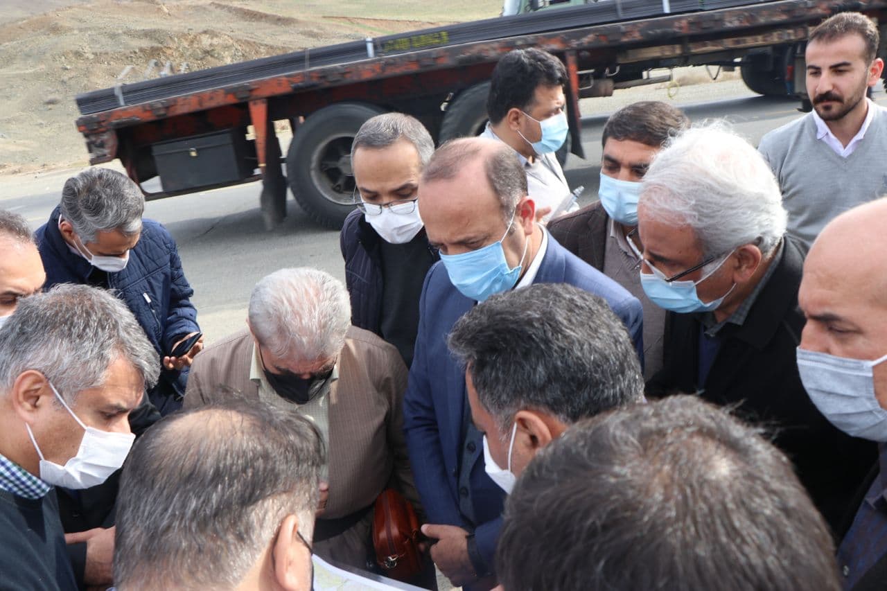 بازدید معاون وزیر راه و شهرسازی از پروژه کریدور غرب کشور و کنارگذر بوکان