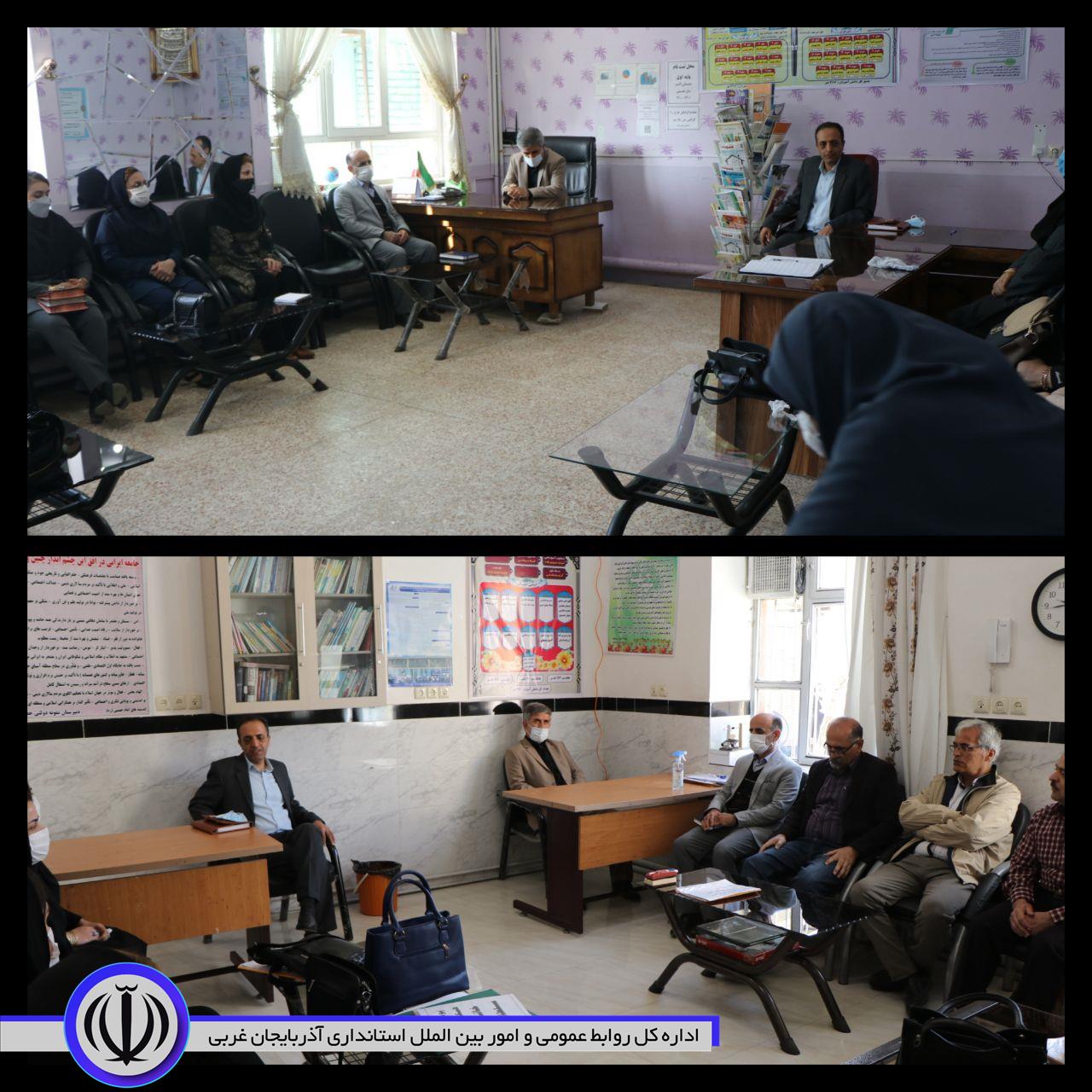 بازدید فرماندار از آموزش حضوری کامل مدارس شهرستان بوکان
