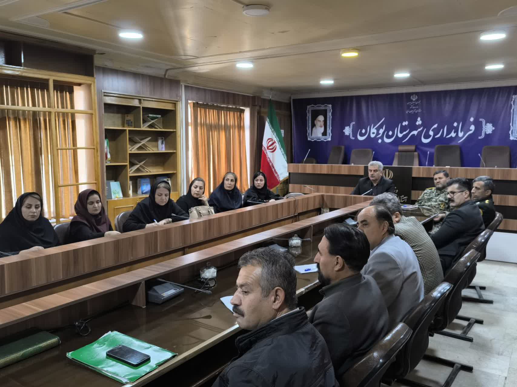 برگزاری جلسه کارگروه اجتماعی و فرهنگی، سلامت، زنان و خانواده شهرستان بوکان با موضوع کمیته پیشگیری از خودکشی