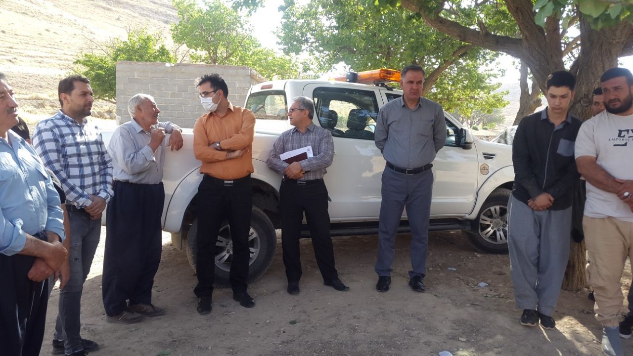 بازدید فرماندار شهرستان بوکان از روستای عباس آباد(قوراوه)