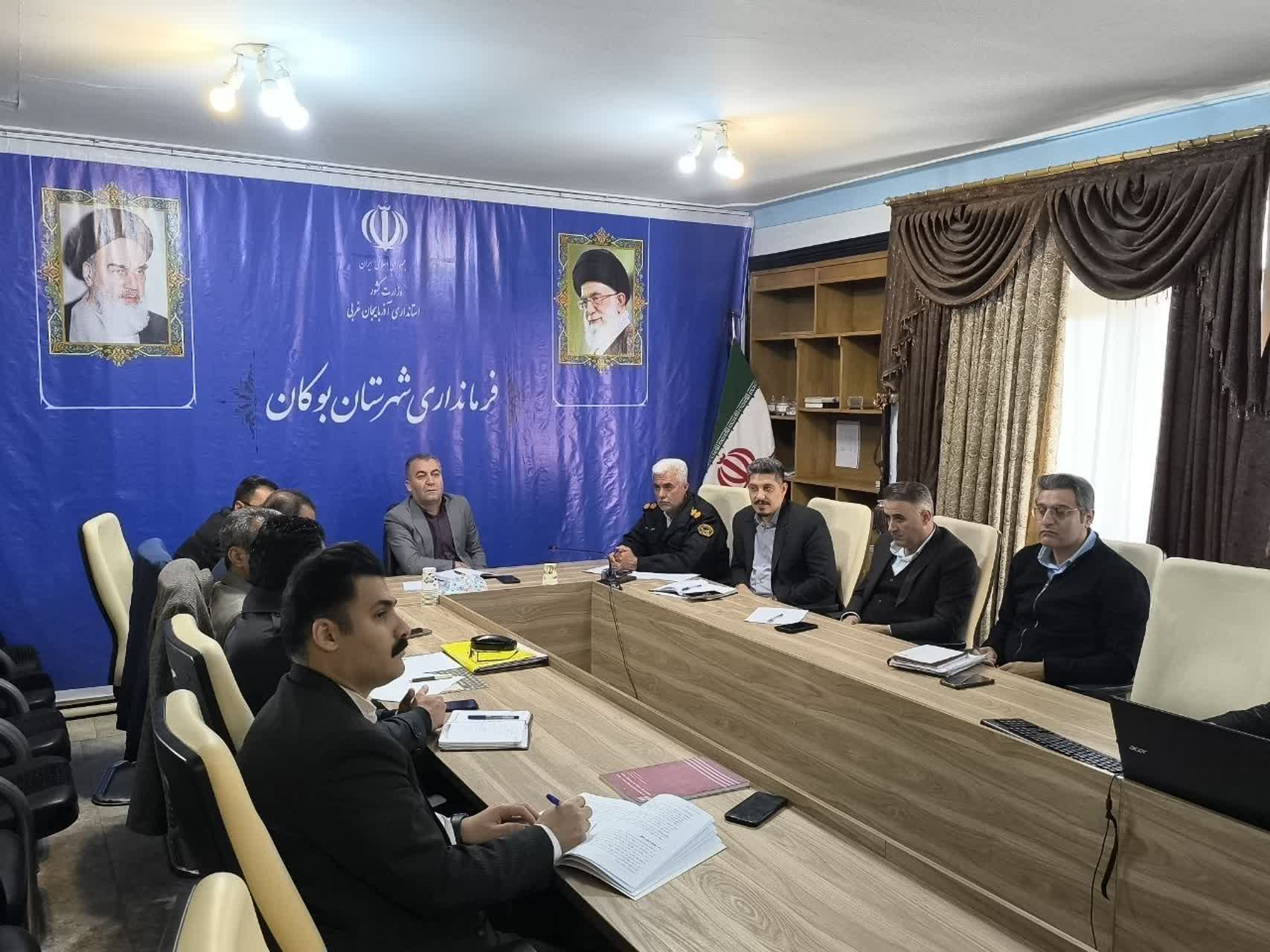 برگزاری جلسه کمیته فنی شورای ترافیک شهرستان بوکان