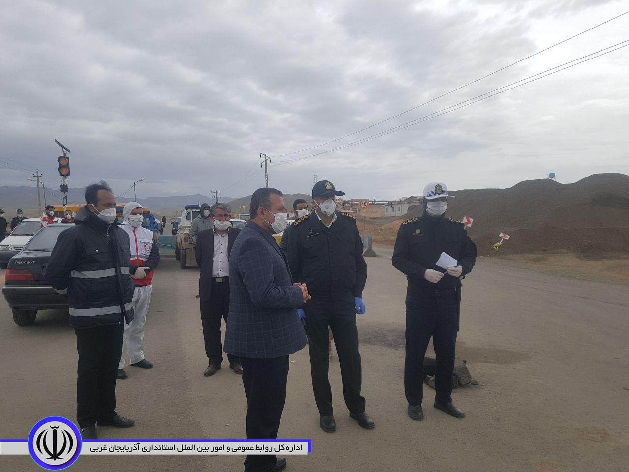 بازدید سرپرست فرمانداری از مبادی ورودی شهر بوکان