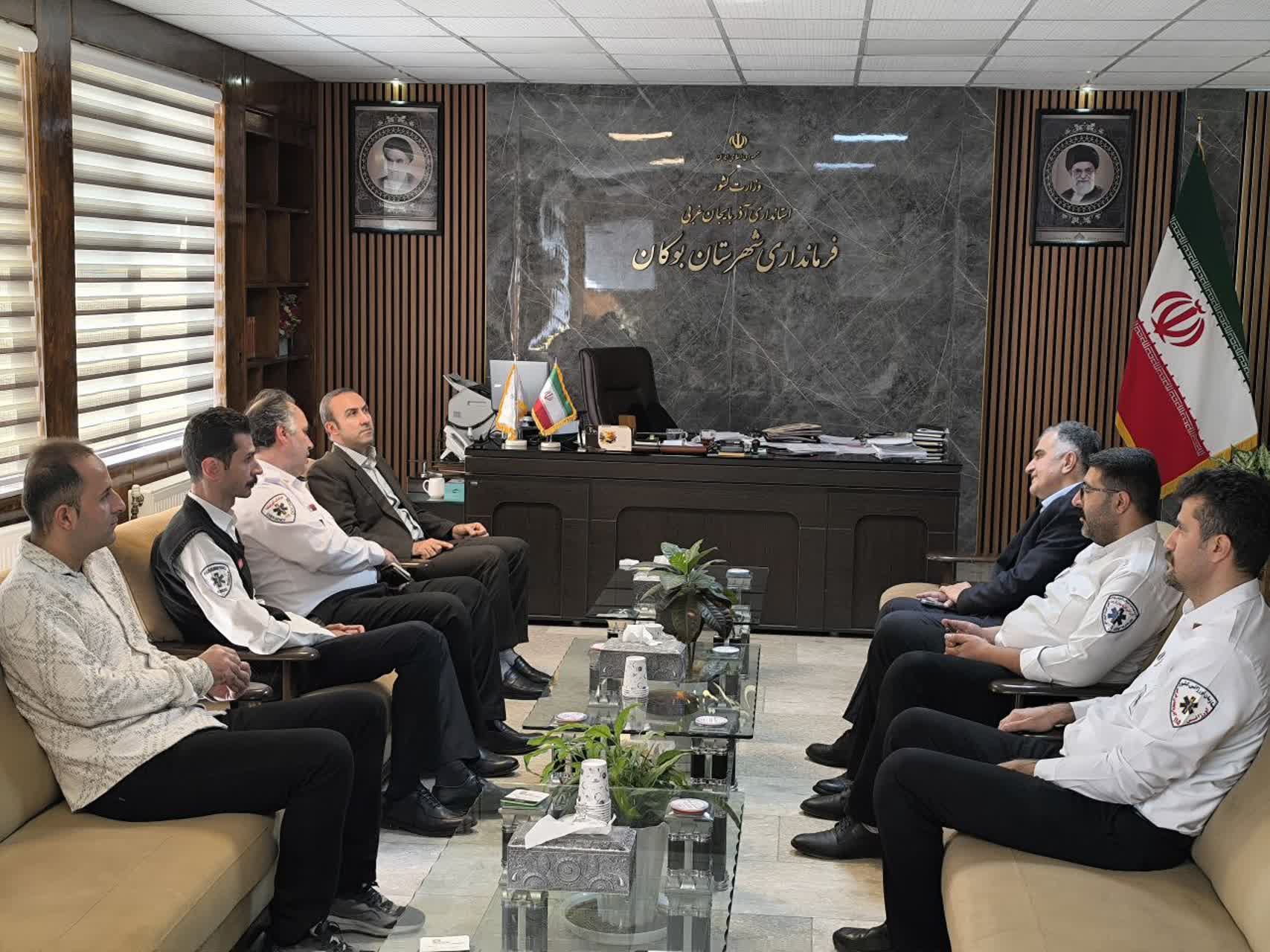 💢دیدار مدیر حوادث و فوریتهای پزشکی دانشگاه علوم پزشکی استان با فرماندار بوکان