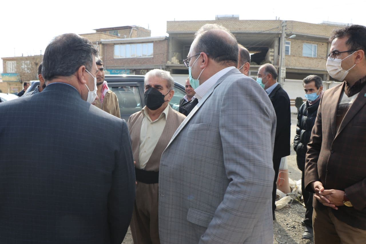 بازدید مقبلی معاون راه فرعی و روستایی سازمان راهداری و حمل و نقل جادهای کشور از شهرستان بوکان