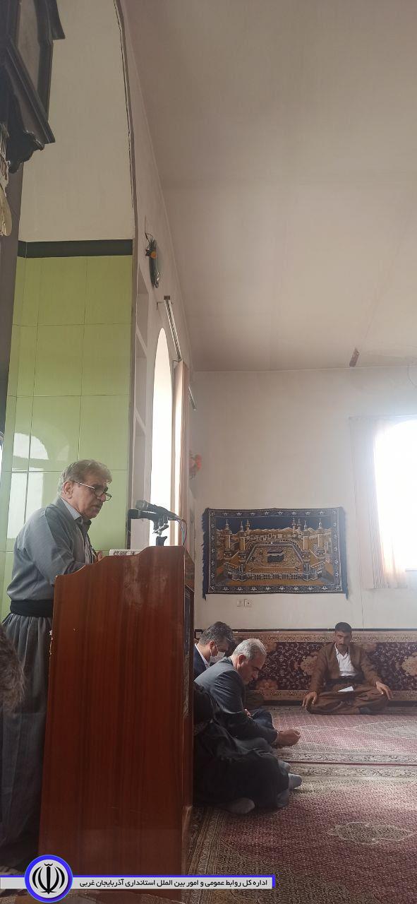 برپایی میز خدمت در مسجد جامع روستای کانی رش