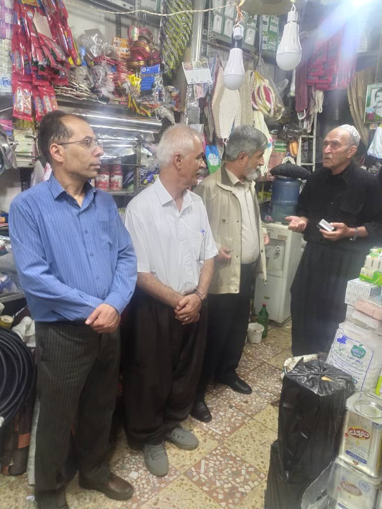 بازدید وسرکشی فرماندار شهرستان بوکان از بازار