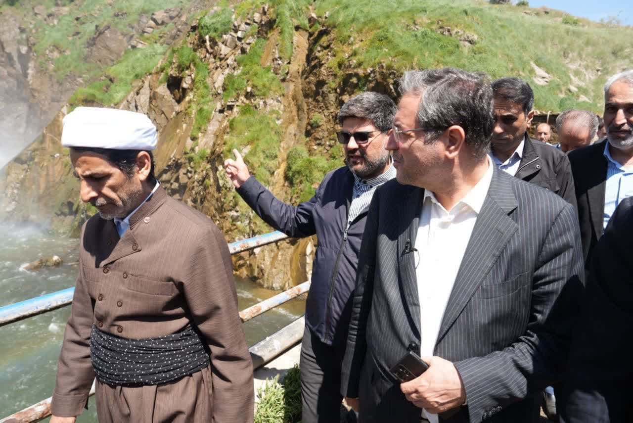بازدید استاندار آذربایجان غربی از سد شهید کاظمی بوکان