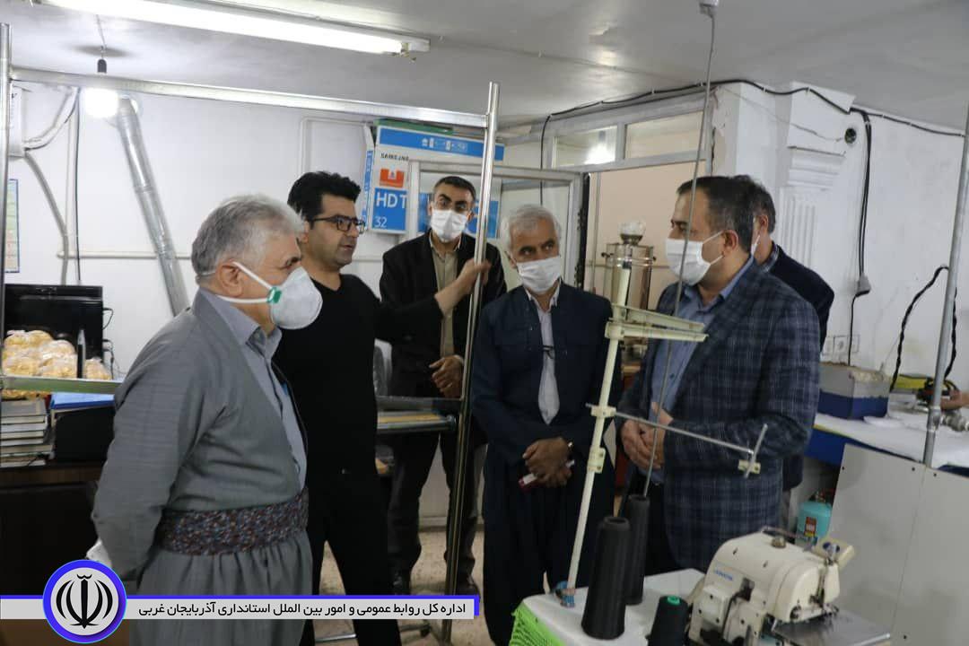 بازدید از کارگاه تولید ماسک
