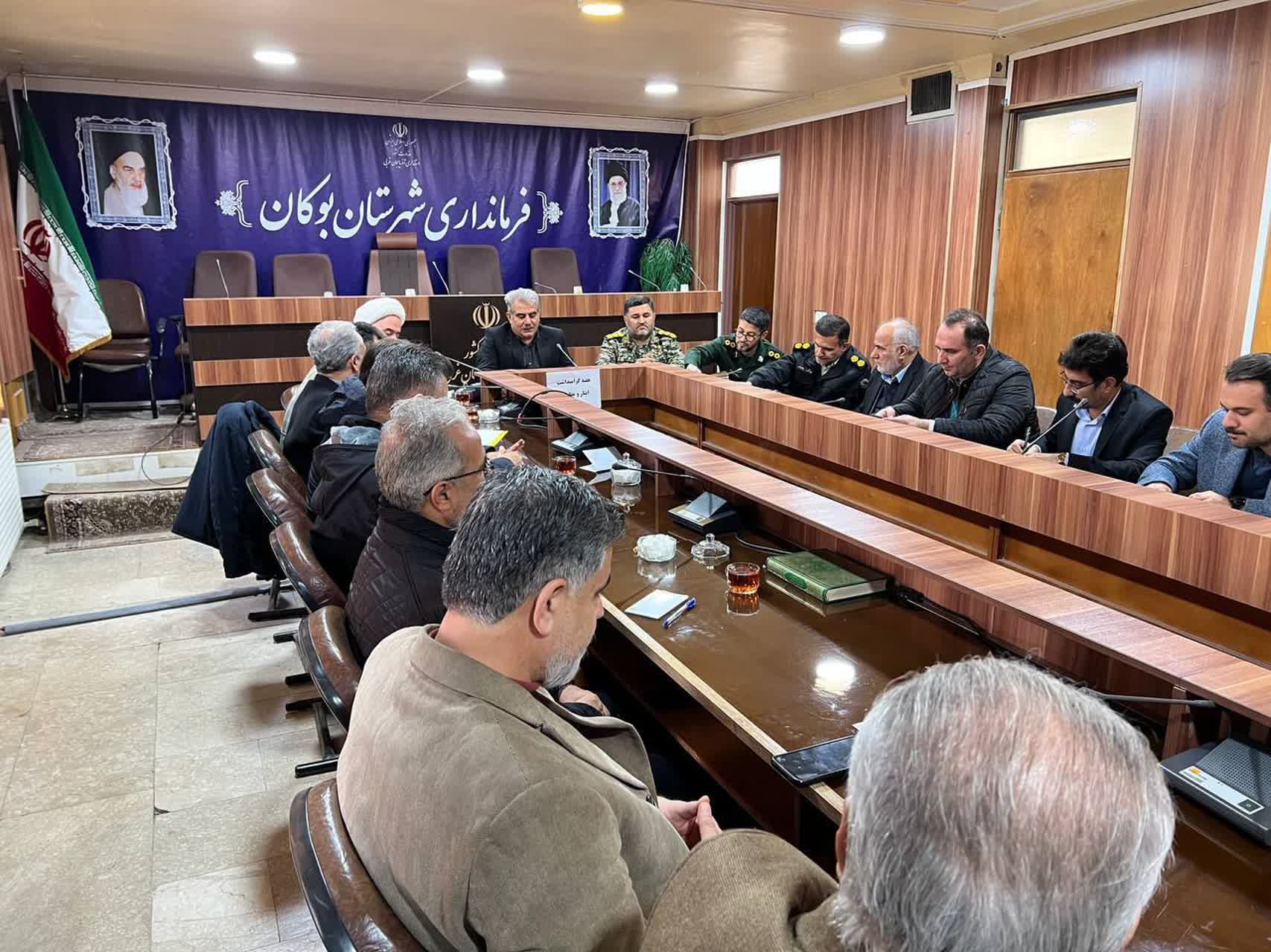 برگزاری جلسه هماهنگی مراسم گرامیداشت 9 دی، روز بصیرت و سالگرد شهادت سردار سپهبد حاج قاسم سلیمانی در بوکان